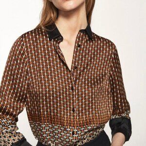 Massimo Dutti pattern blouse top
